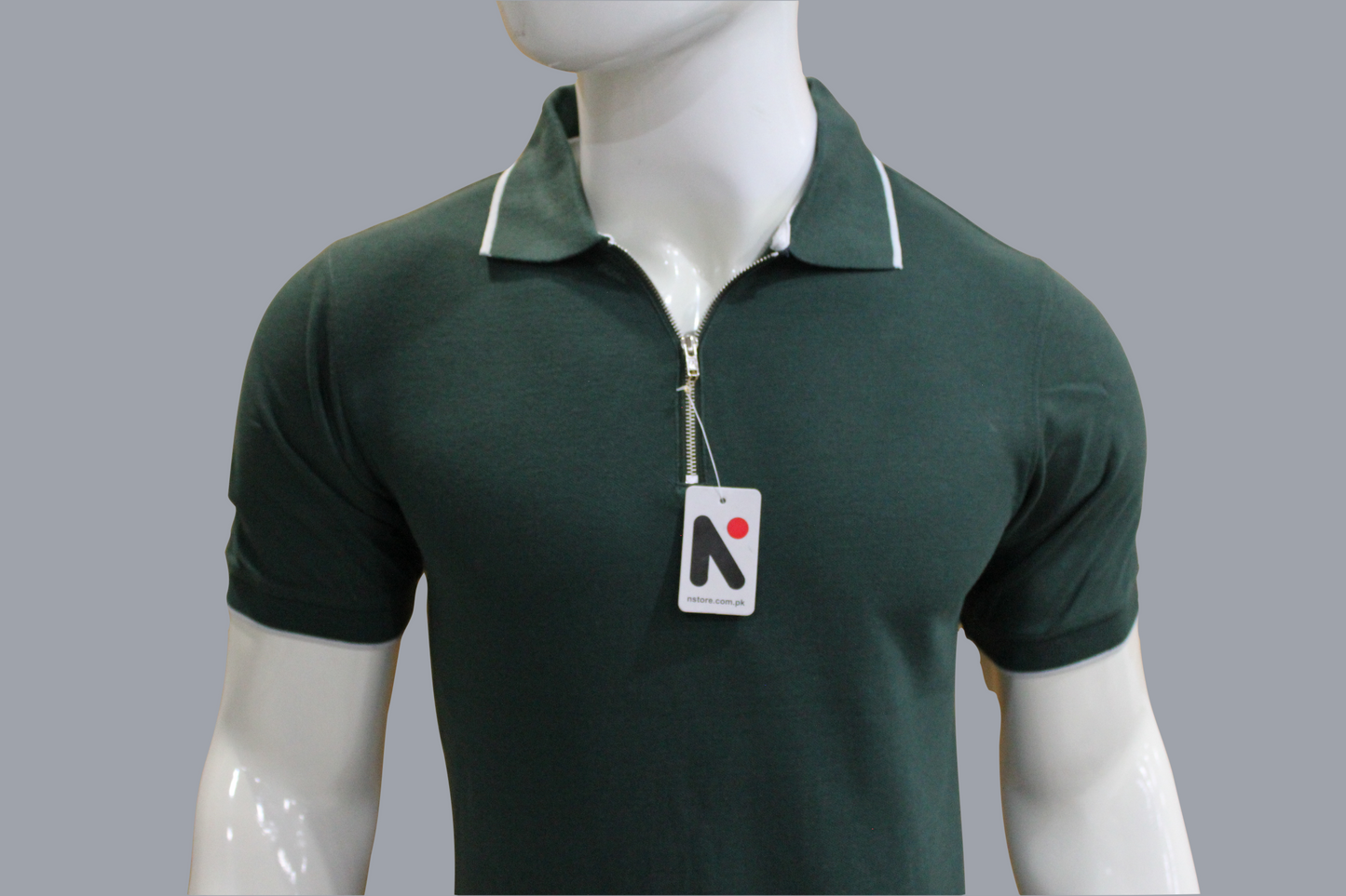 Mens Ziper Summer Polo Shirt