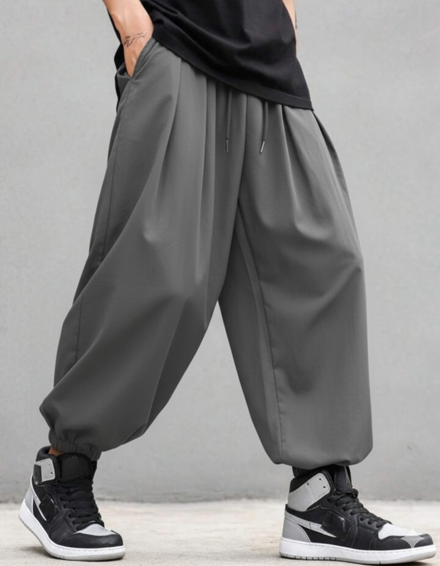 Harajuku Men's Harem Pants Hip Hop Streetwear Fashion Jogger Sweatpants Vintage Style.