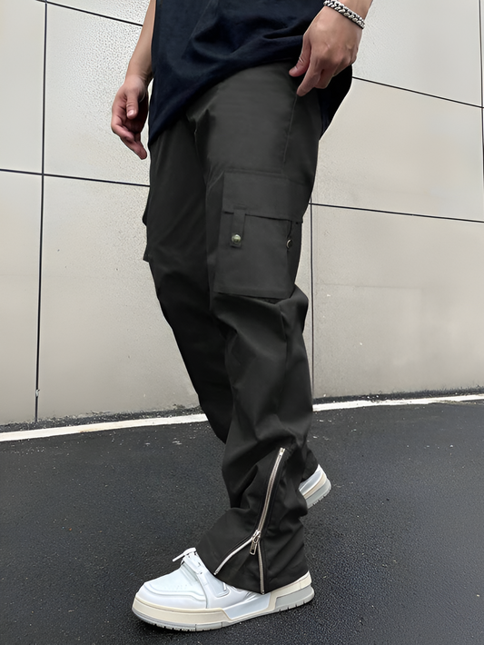 Men New Flap Button Pocket Cargo Pant / Trouser