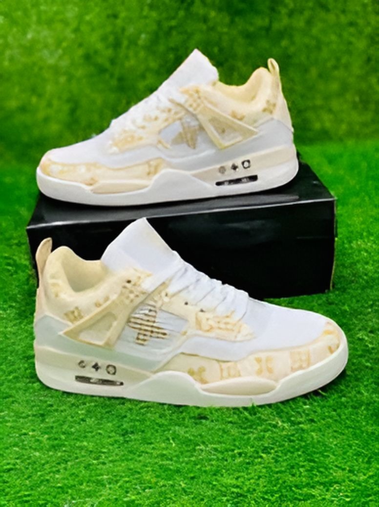 AIR JORDAN 4 - LV - Khaki White