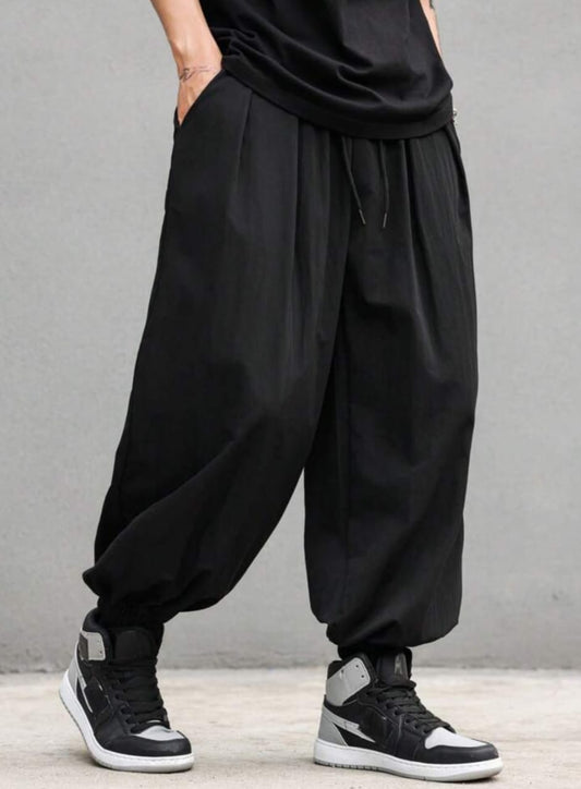 Harajuku Men's Harem Pants Hip Hop Streetwear Fashion Jogger Sweatpants Vintage Style.