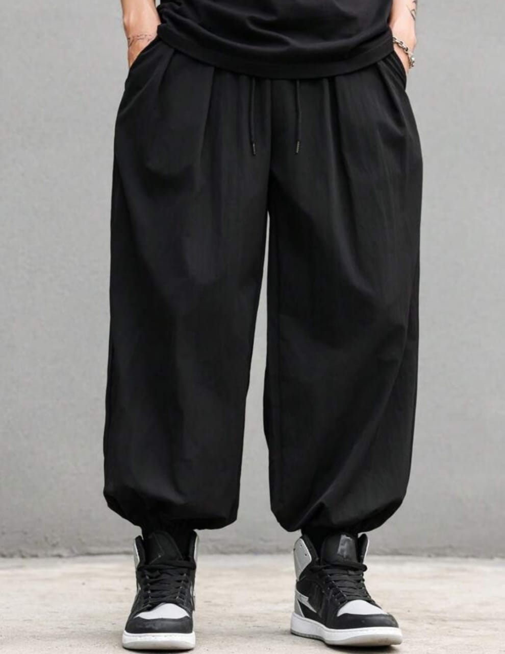 Harajuku Men's Harem Pants Hip Hop Streetwear Fashion Jogger Sweatpants Vintage Style.