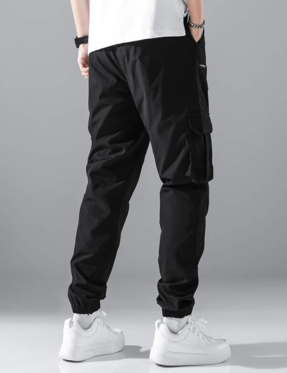 Men New Flap Double Zip Pocket Cargo Pant / Trouser.