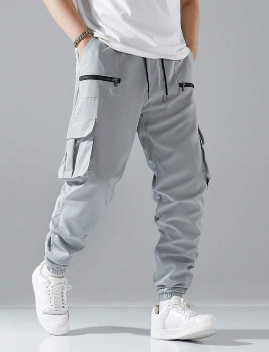 Men New Flap Double Zip Pocket Cargo Pant / Trouser.
