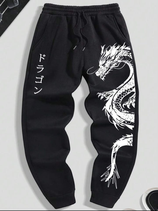 Men's Dragon Printed Cargo Pant / Trouser.