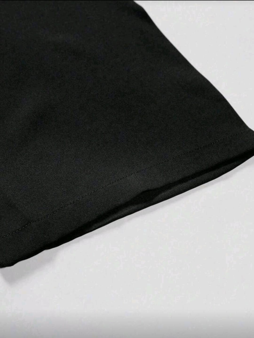 Men's Solid Kimono Drop Shoulder Shirt Without Tee.