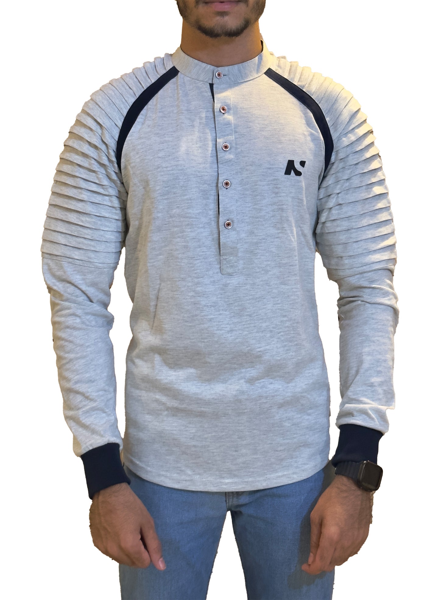 Men's Henley Long Sleeve Shirt