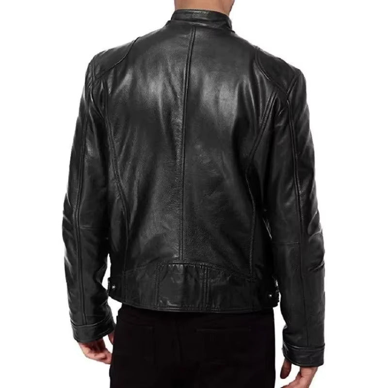 Men's Black Real Leather Jacket