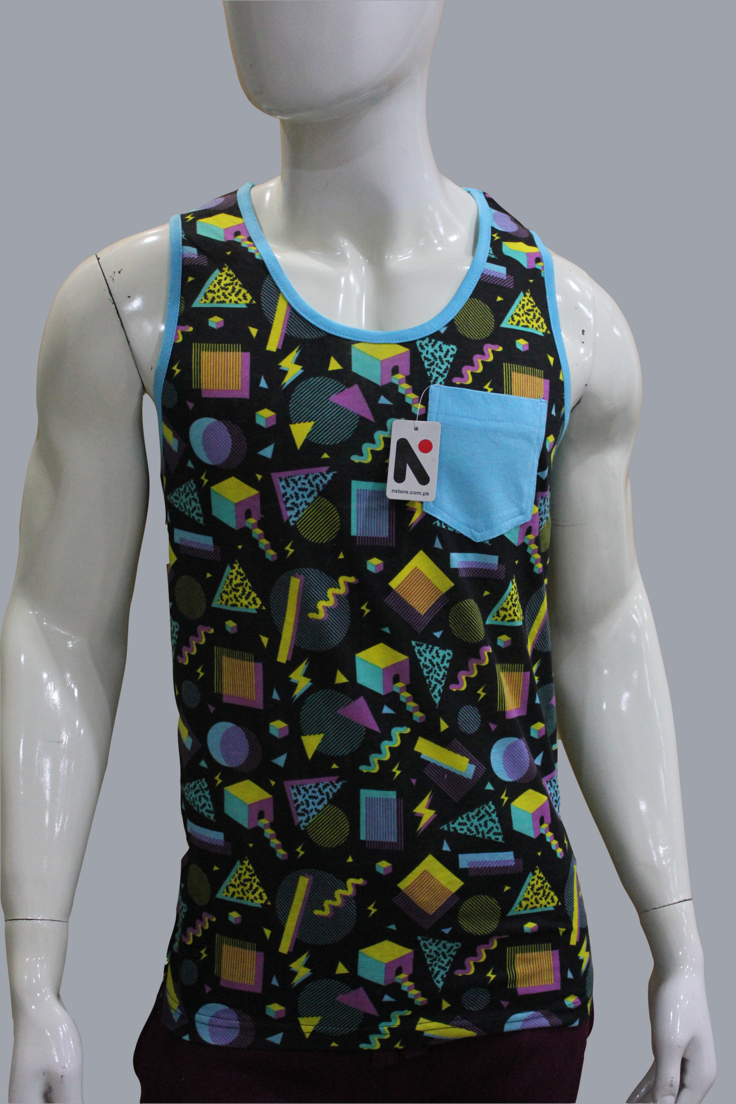 Mens New Printed Jersey Tank Top / Sando