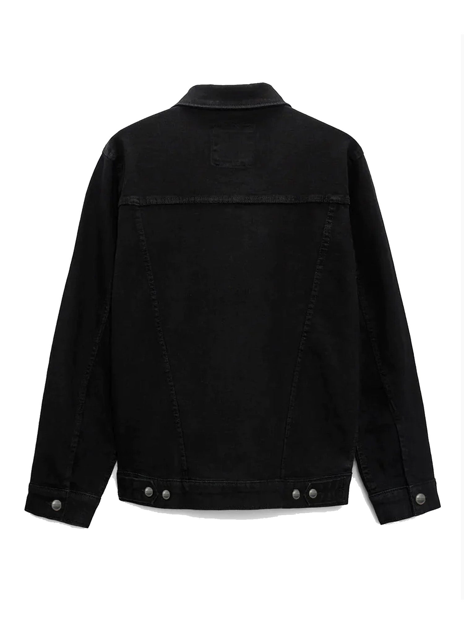 Men s Hypemode Loose Casual Long Sleeve Black Denim Jacket