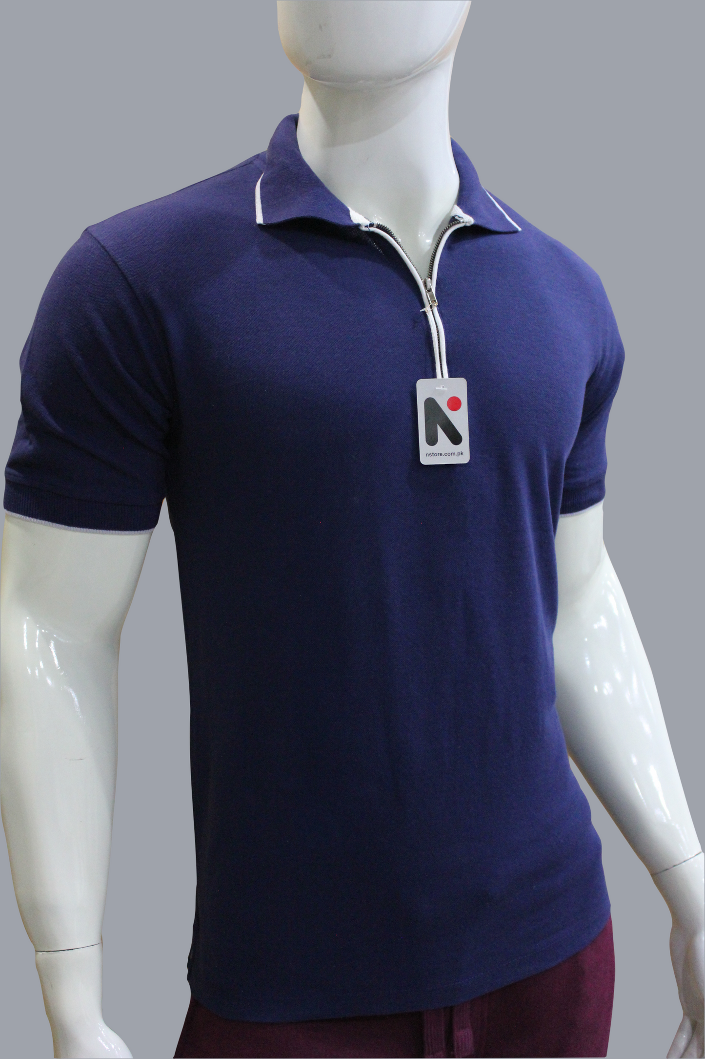 Mens Ziper Summer Polo Shirt