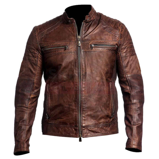 Men's Brown Real Leather Jacket