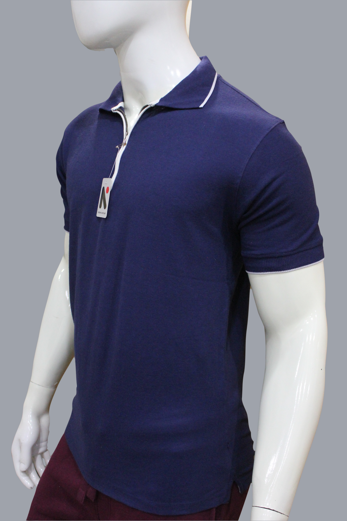 Mens Ziper Summer Polo Shirt