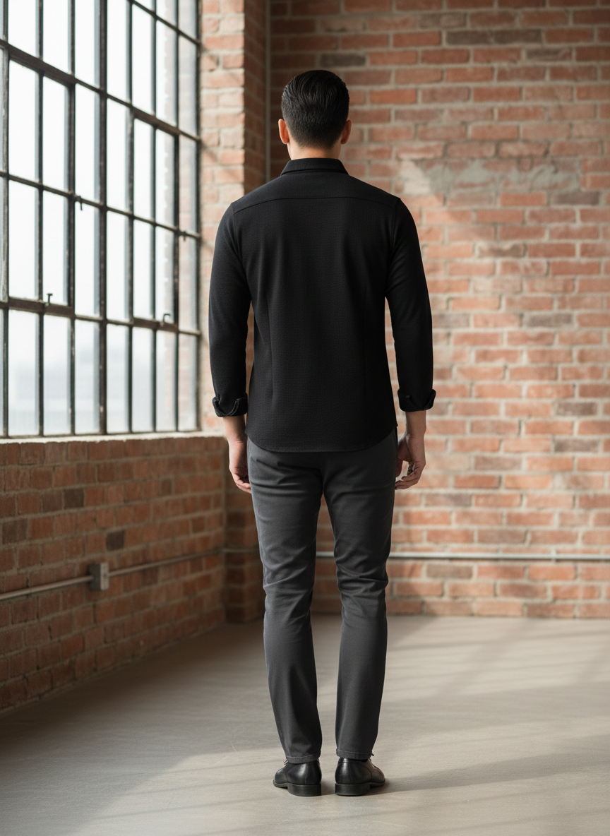 Men's New Full Sleeve Polo Shirt.