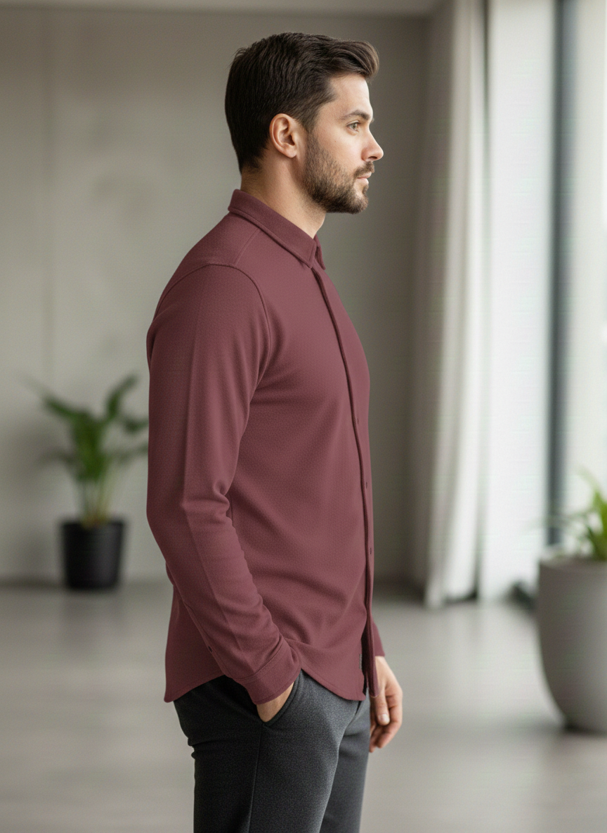 Men's New Full Sleeve Polo Shirt.