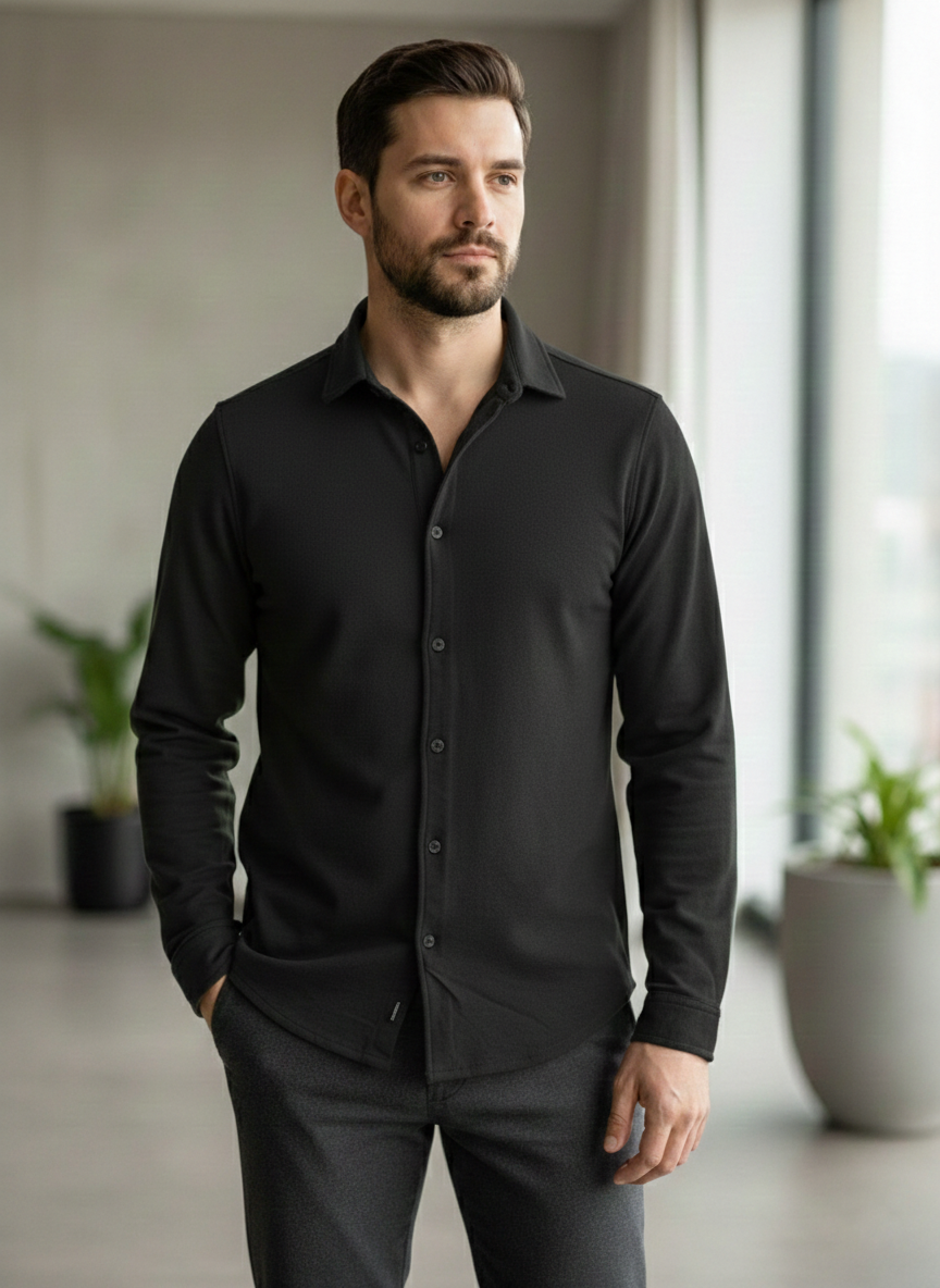 Men's New Full Sleeve Polo Shirt.