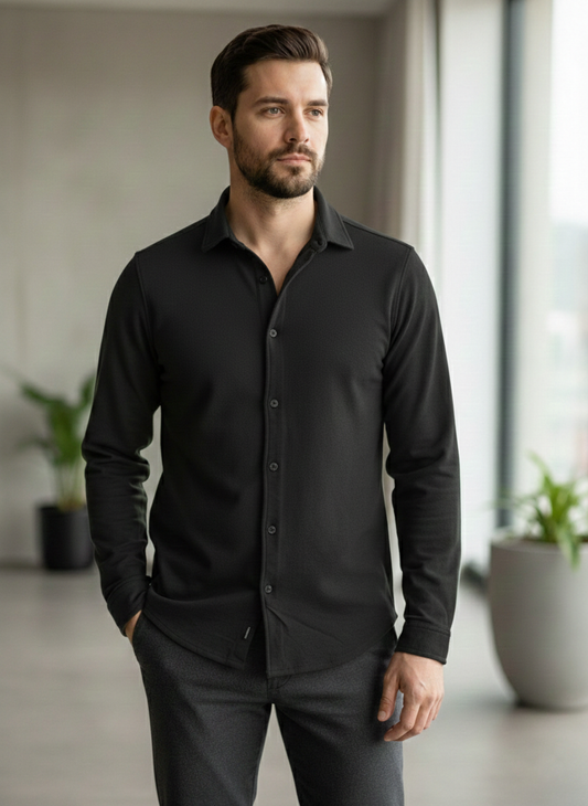 Men's New Full Sleeve Polo Shirt.