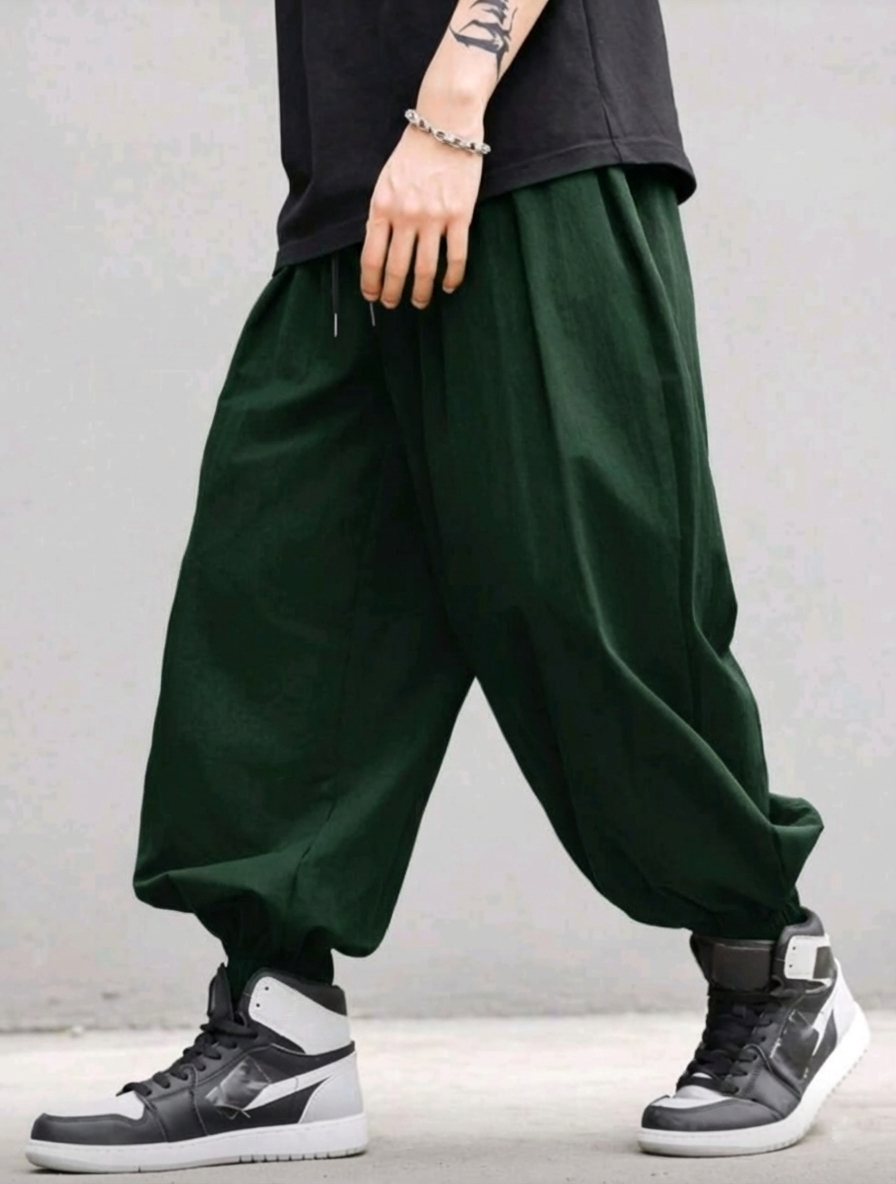Harajuku Men's Harem Pants Hip Hop Streetwear Fashion Jogger Sweatpants Vintage Style.