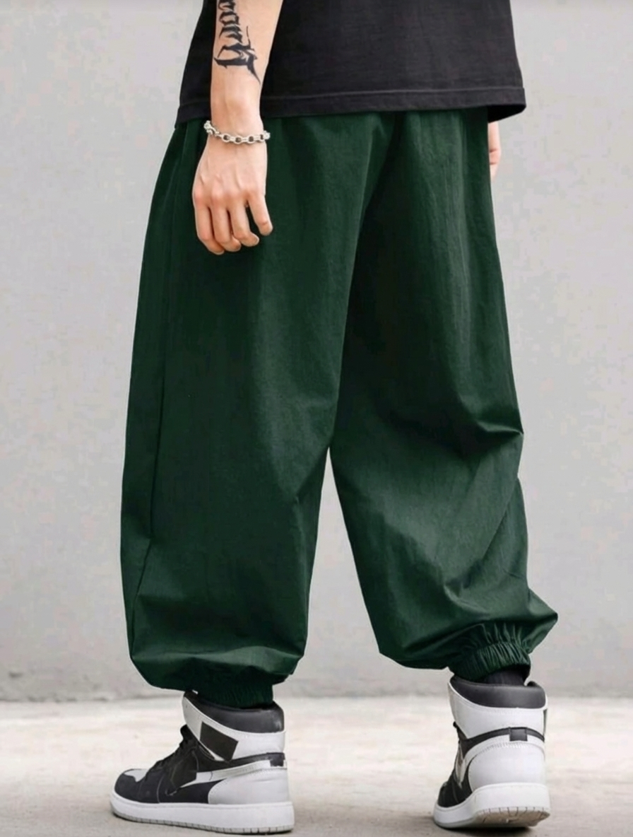 Harajuku Men's Harem Pants Hip Hop Streetwear Fashion Jogger Sweatpants Vintage Style.