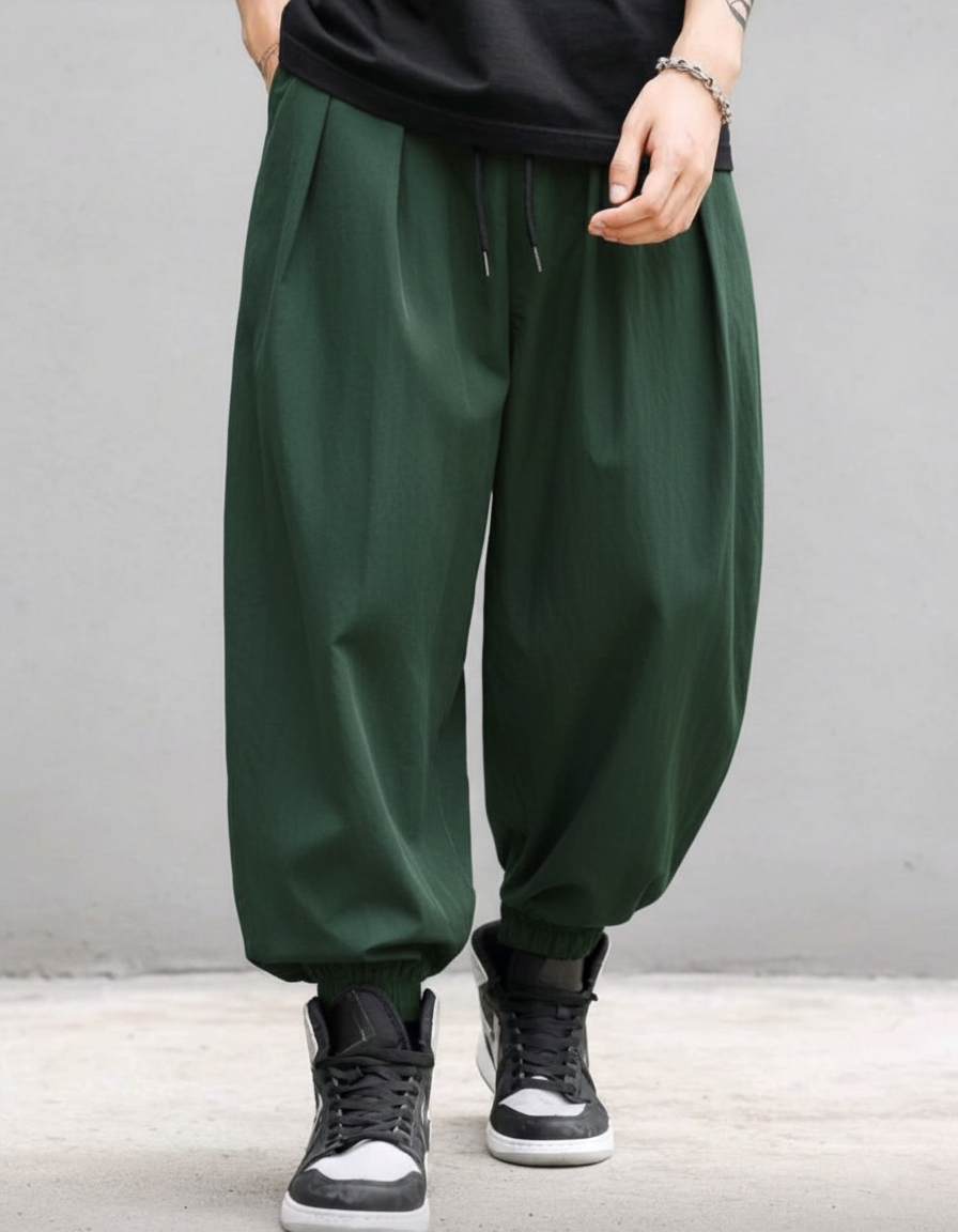 Harajuku Men's Harem Pants Hip Hop Streetwear Fashion Jogger Sweatpants Vintage Style.