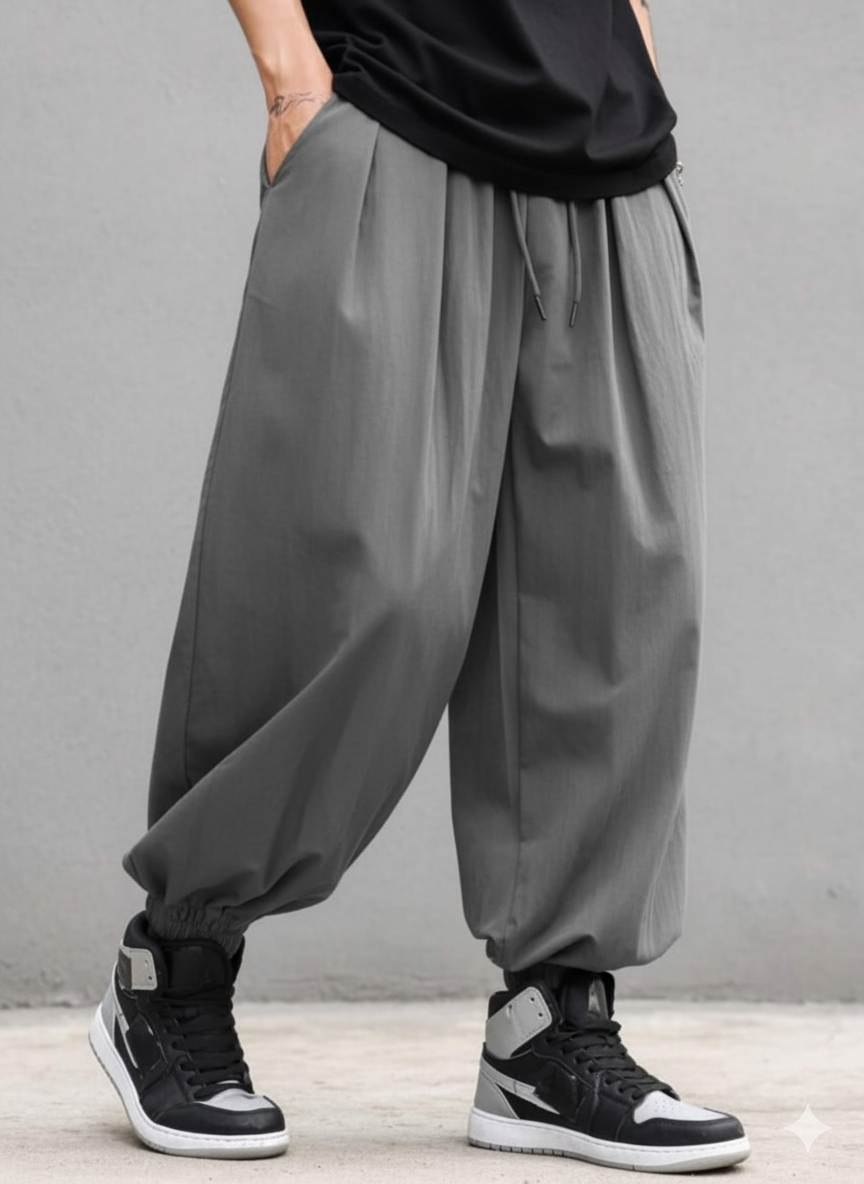 Harajuku Men's Harem Pants Hip Hop Streetwear Fashion Jogger Sweatpants Vintage Style.