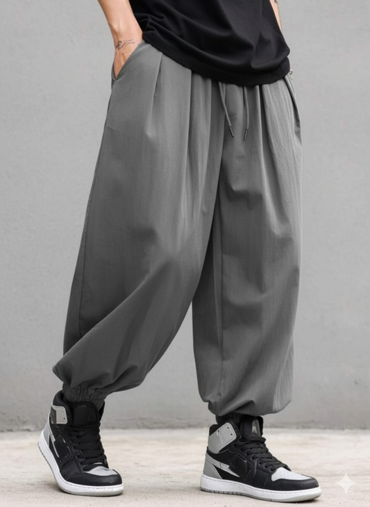 Harajuku Men's Harem Pants Hip Hop Streetwear Fashion Jogger Sweatpants Vintage Style.