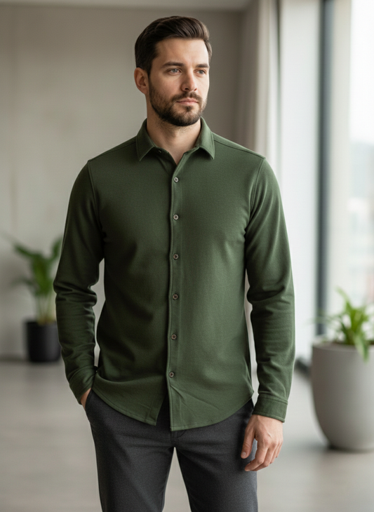 Men's New Full Sleeve Polo Shirt.