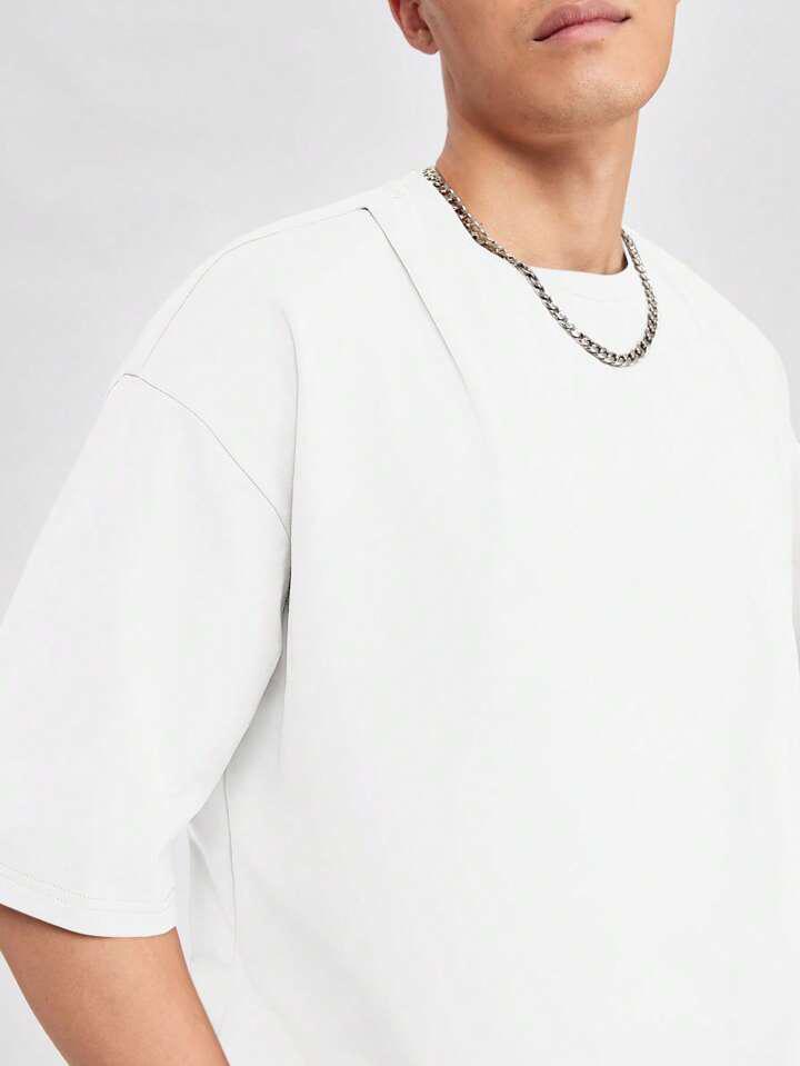 Men's Hypemode Loose Fit Solid Color Drop Shoulder.