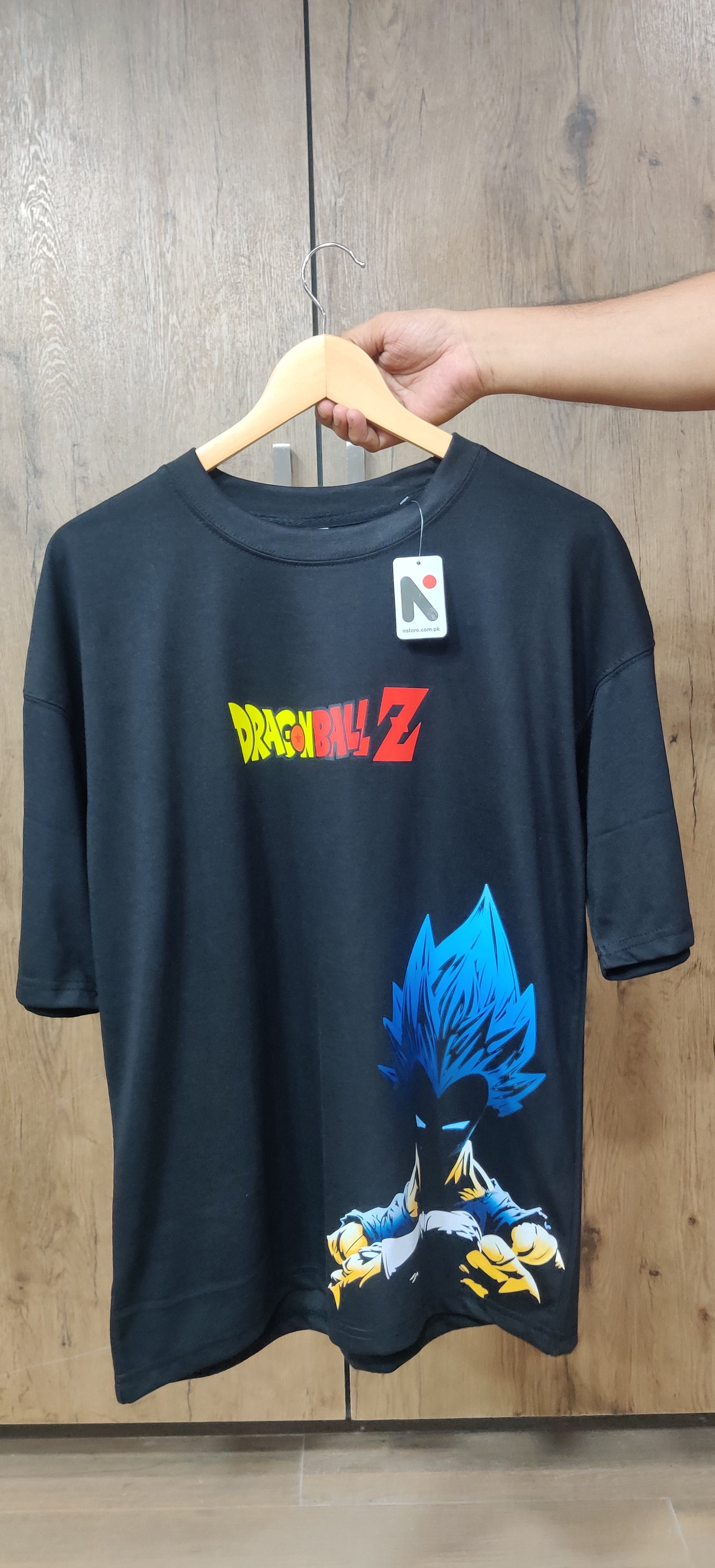 Men's Prince Vageta Dragon Ball Z Printed Drop Shoulder.