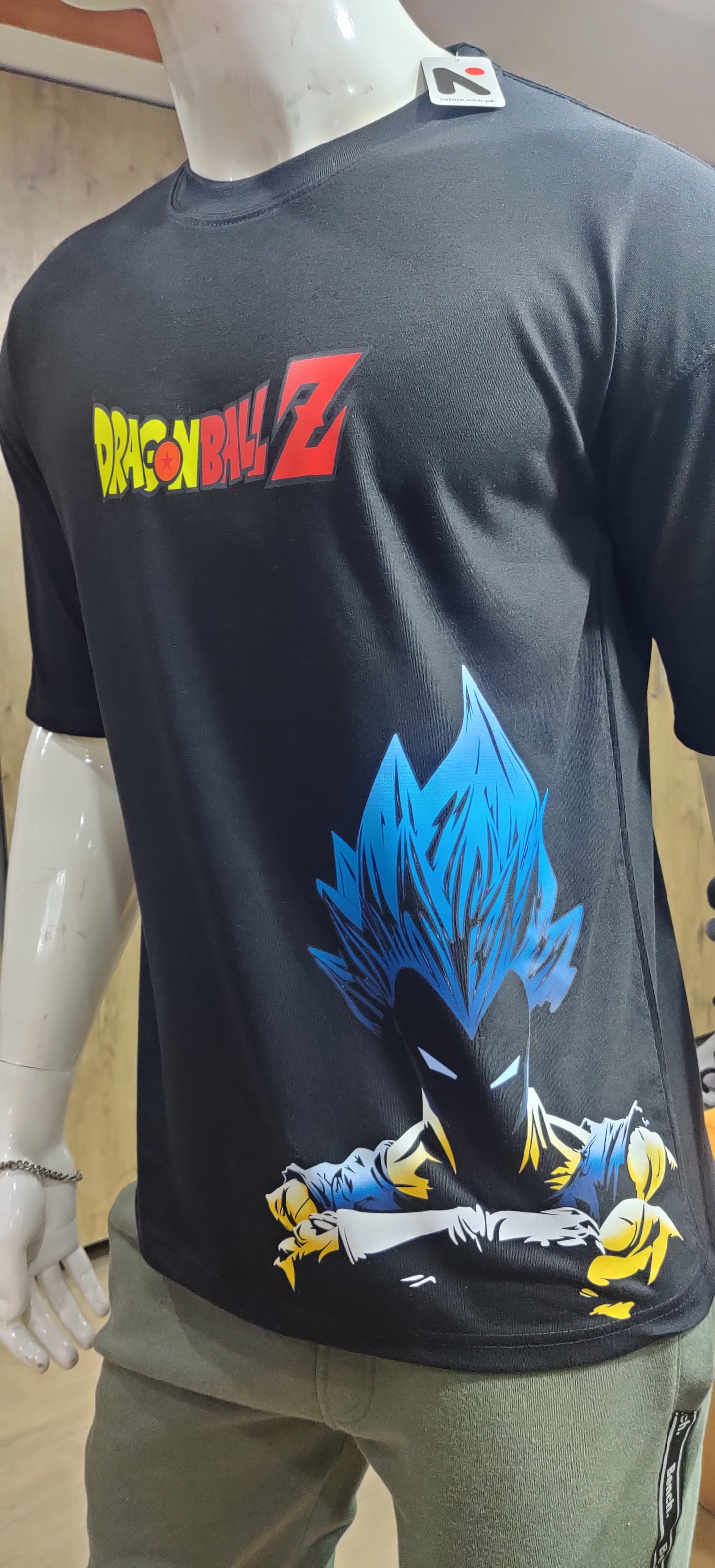 Men's Prince Vageta Dragon Ball Z Printed Drop Shoulder.