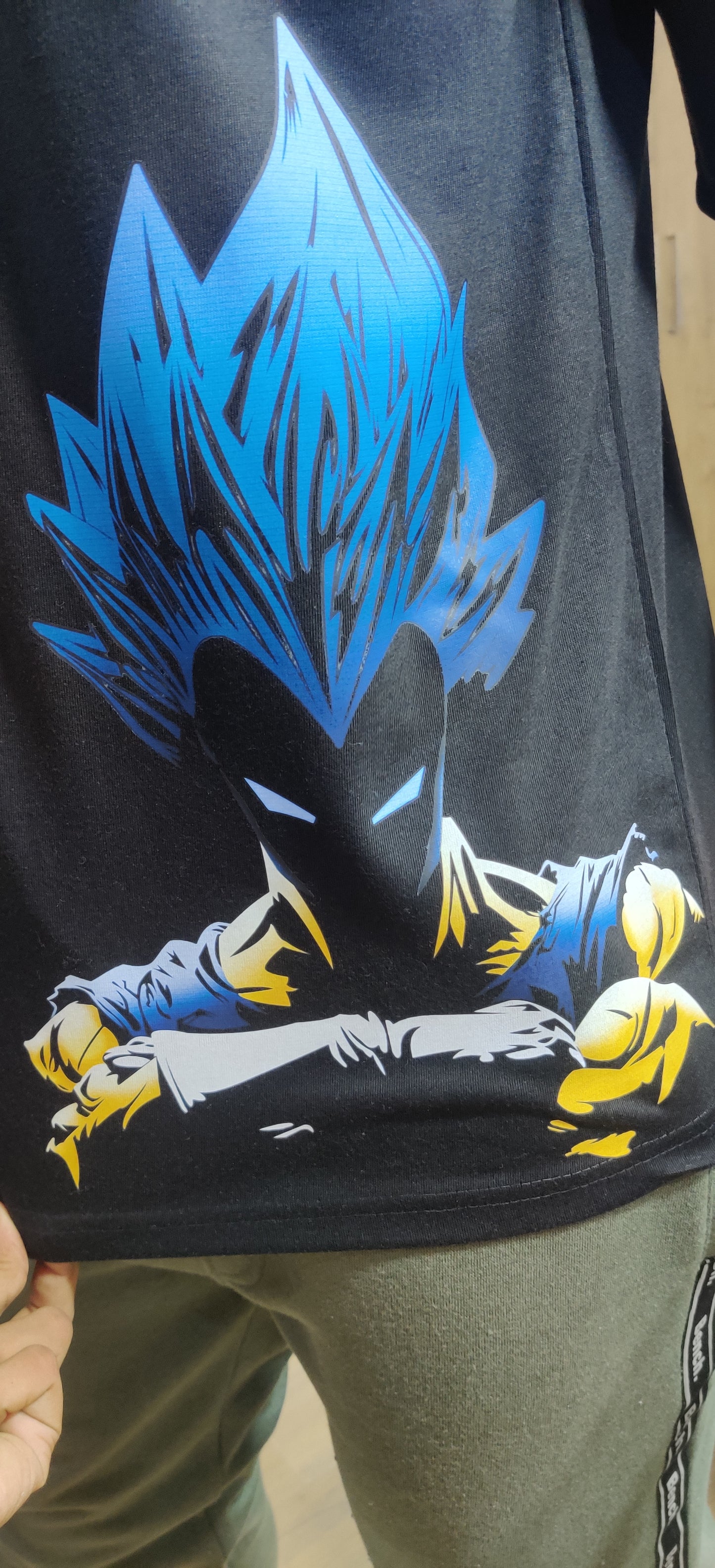 Men's Prince Vageta Dragon Ball Z Printed Drop Shoulder.