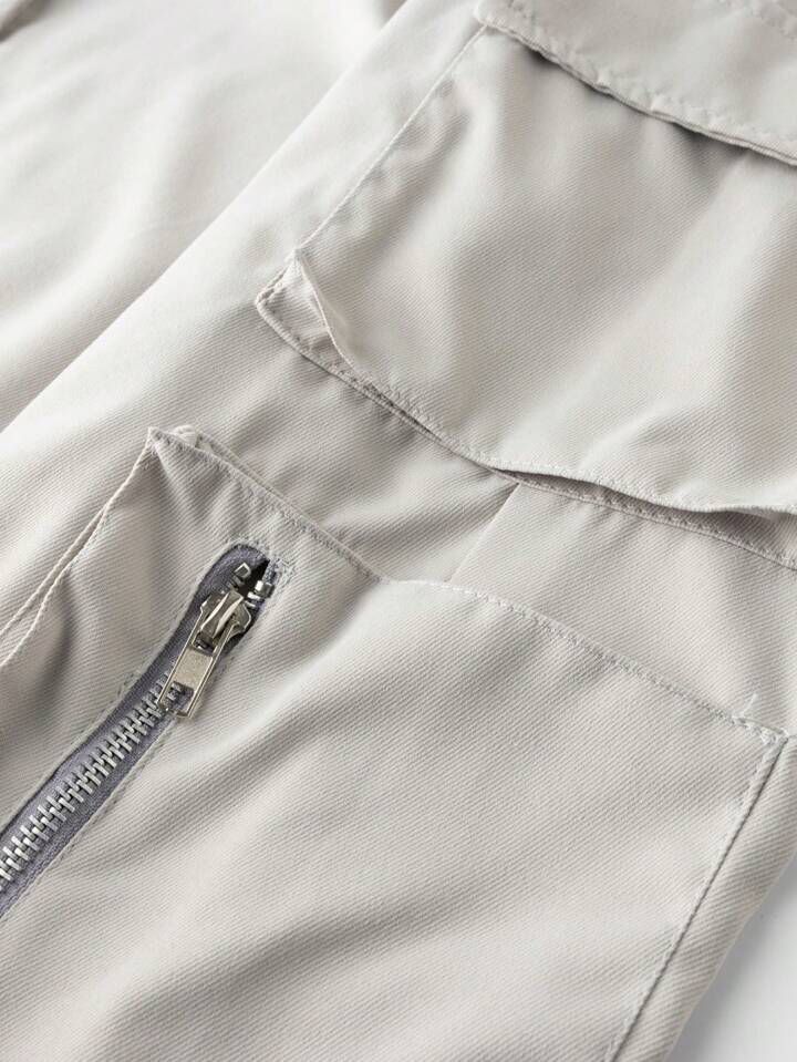 Men Flap Zip Pocket Cargo Pant / Trouser.
