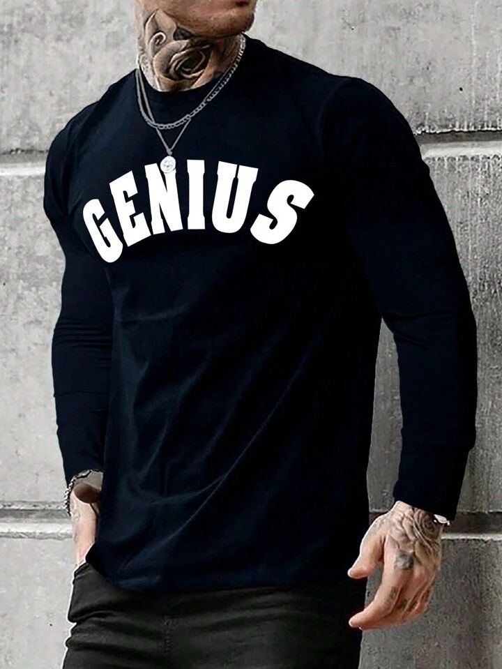 Men's Printed Full Sleeve T-Shirt