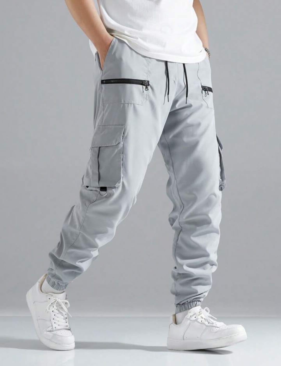 Men New Flap Double Zip Pocket Cargo Pant / Trouser.
