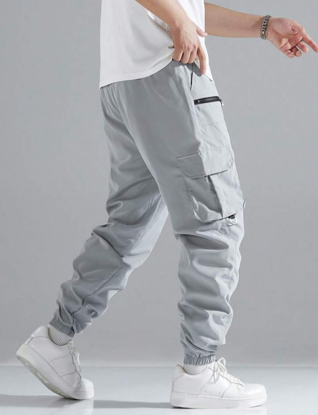 Men New Flap Double Zip Pocket Cargo Pant / Trouser.