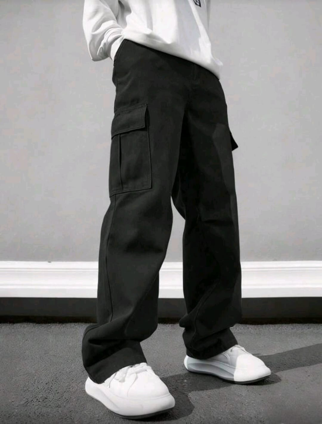 Men's New Open Hem Cotton Flap Four Pocket Cargo Pant / Trouser.