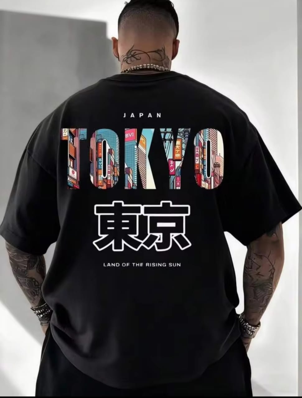 Men's Tokyo Printed Drop shoulder.