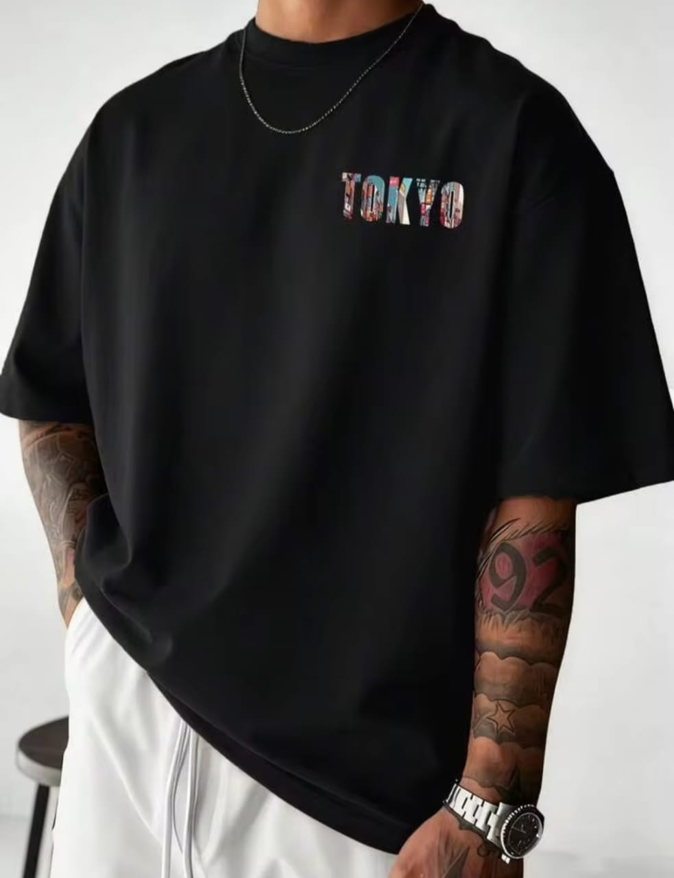 Men's Tokyo Printed Drop shoulder.