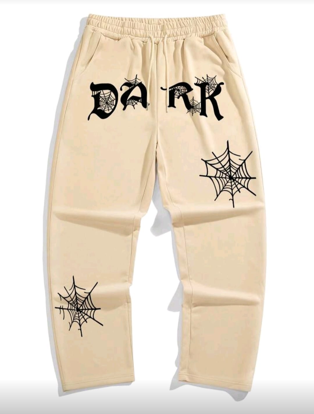 Men's Letter Graphic Drawstring Waist Slant Pocket Sweatpants.